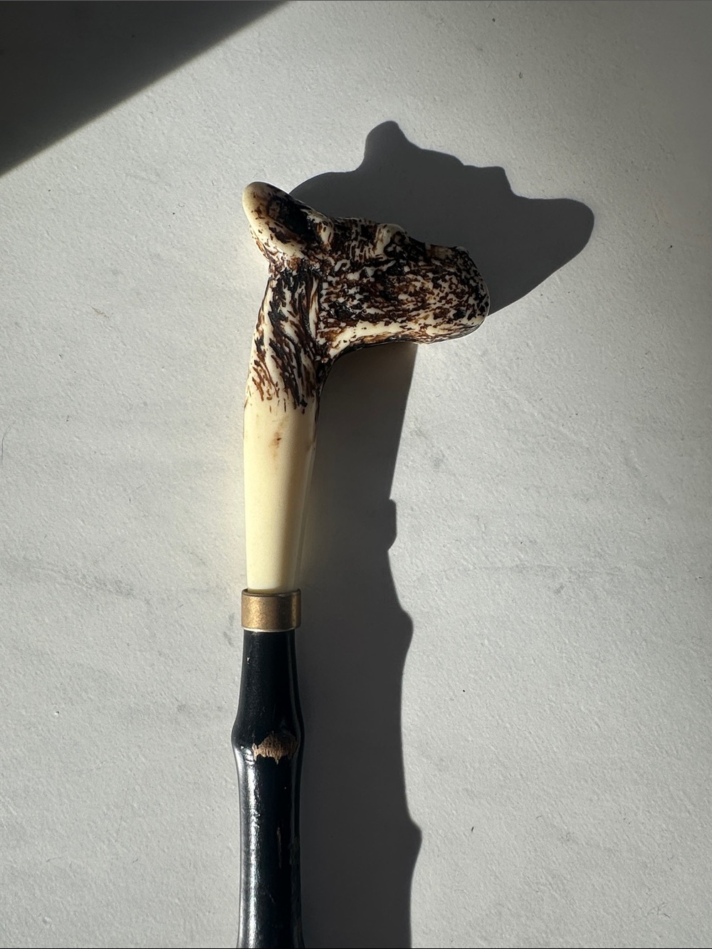 Made In Italy Original dog head Shoe Horn-Carved - Picture 3 of 7